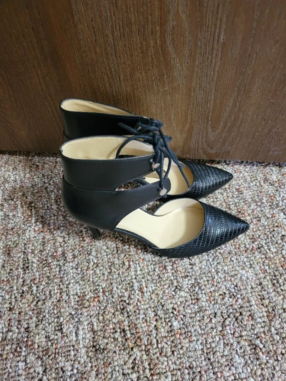 Womens black 4 inch heels